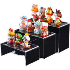 U Shape Acrylic Display Riser Stand, Clear Jewelry Display Riser Shelf Showcase For Dessert Cupcake Shoes Anime Figure Display