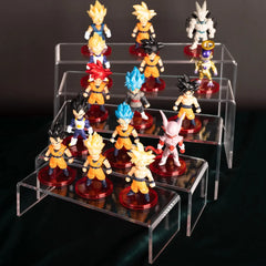 U Shape Acrylic Display Riser Stand, Clear Jewelry Display Riser Shelf Showcase For Dessert Cupcake Shoes Anime Figure Display